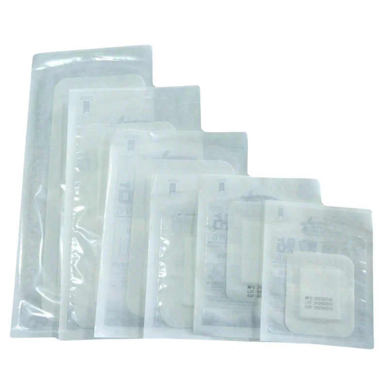 40Pcs Disposable Non Woven Adhesive Sterile Wound Care Dressing Surgical Wound Hemostasis Emergency Patch First Aid Band Aid