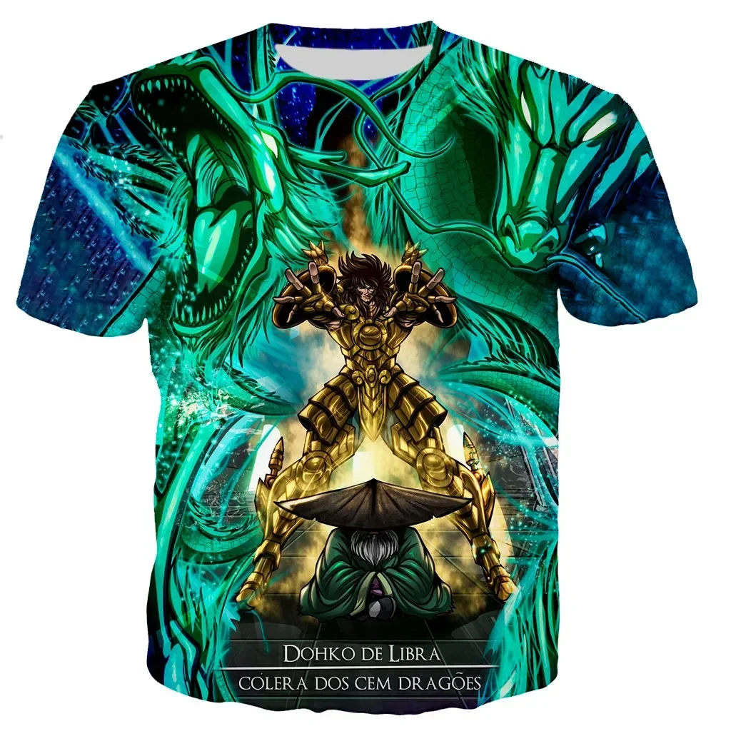 The Knights of The Zodiac Saint Seiya T-Shirts 3D Print Men Women Sport Casual Fashion Oversized T Shirt Top Unisex Clothing