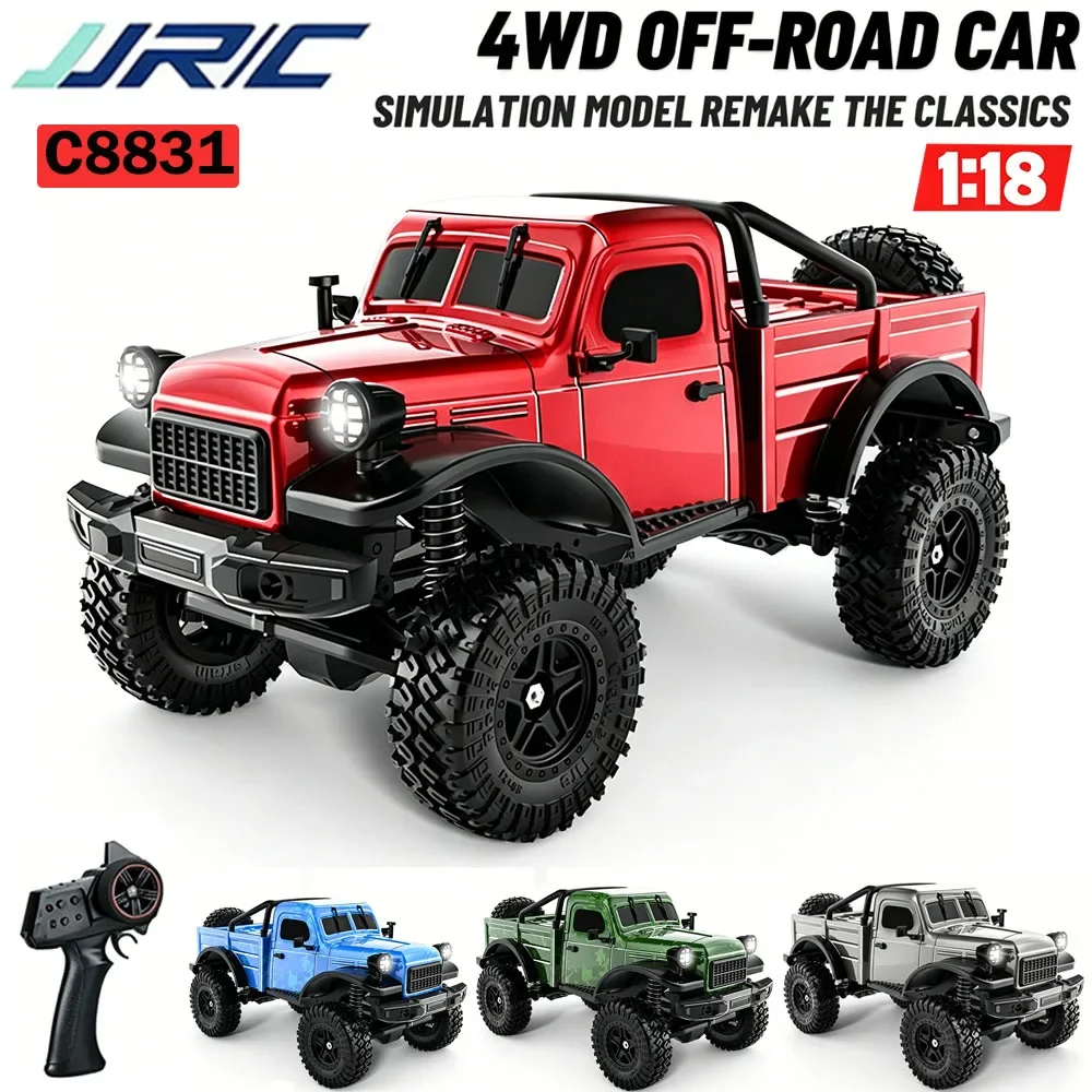 C8831 RC Car Dodge Pickup 4WD All-Terrain Remote-Controlled Climbing Car Electric Off-Road Vehicle Truck Boy Toy for Children