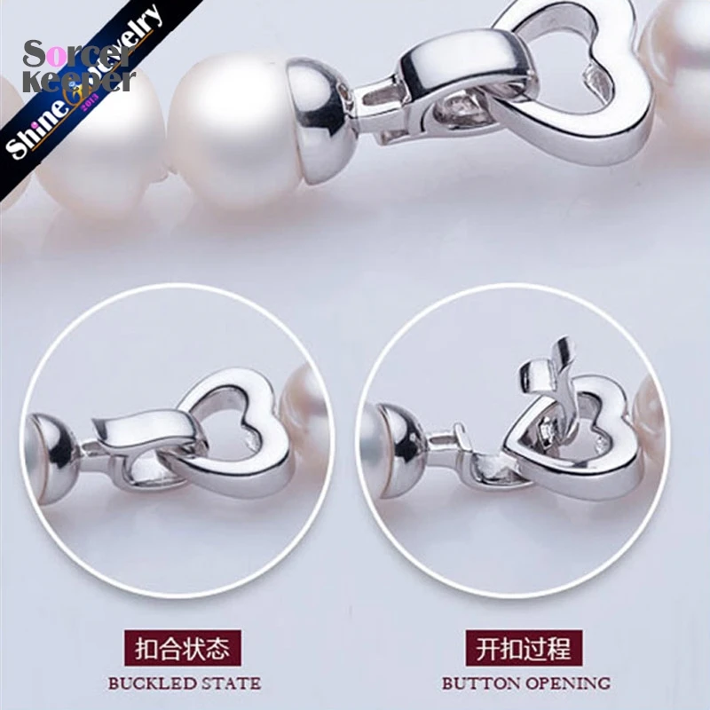 5 Pcs Silver Plated Heart Shaped Toggle & Lobster Clasps DIY Jewelry Hooks Pearl Necklace Bracelet Connectors CSA11