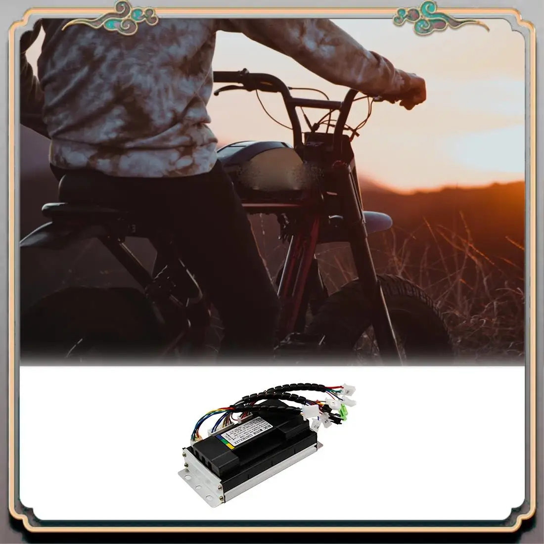 

Durable 48V/60V/72V Electric Bike Sine Wave Split Intelligent Motor Speed Controller 1500W E-Bike Controller Accessory