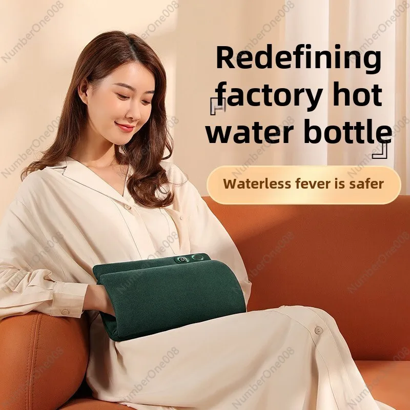 Rave Cloud Cotton Hand Warmer Rechargeable Hot Water Bag Belly Graphene Explosion-proof Female Electric Heating Pad