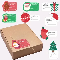 10pcs-50pcs Christmas Stickers Self-adhesive Seal Labels Christmas Tree Multi-use Merry Christmas Sticker Party Decoration
