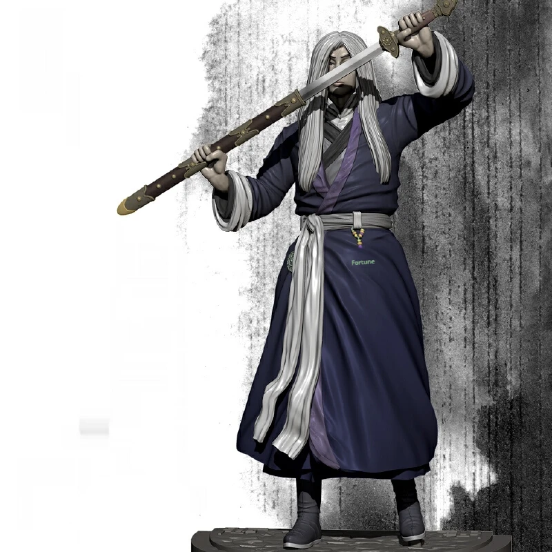 

1/32 Legendary Sword Lord Resin Model Figure Gk Micro Miniature 3d Printed White Model Toy Unassembled And Unpainted Kit