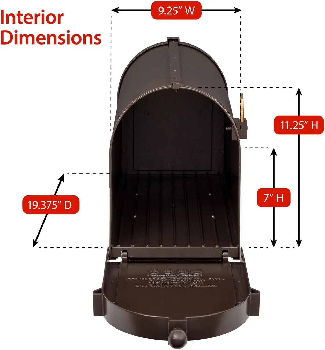 Imagem -05 - Francês Bronze Deluxe Mailbox Pacote Liga de Alumínio de Alta Densidade Tampa Protetora de Alumínio Feita de Fundido