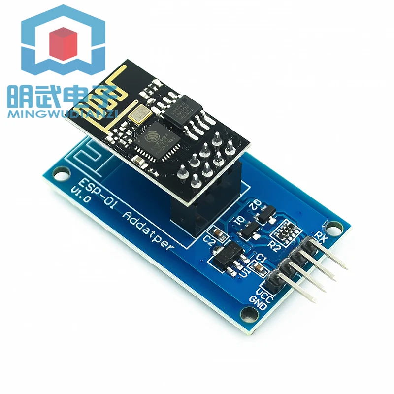 

ESP8266 ESP-01 Wifi Wireless Transceiver Adapter Module Serial Port Long-distance Transparent Transmission Module Blue Board