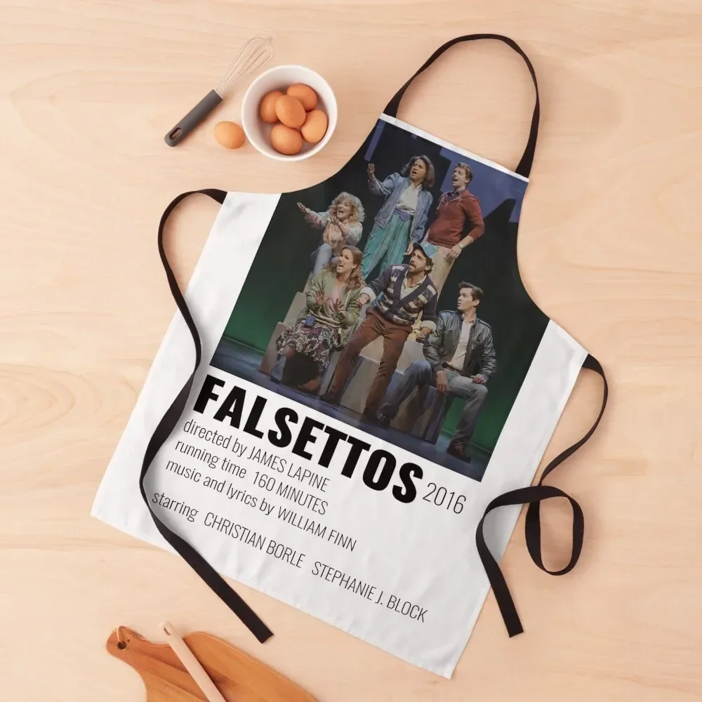 

Falsettos Musical Poster Apron Custom for home useful pieces Home and kitchen products For Kitchen Apron