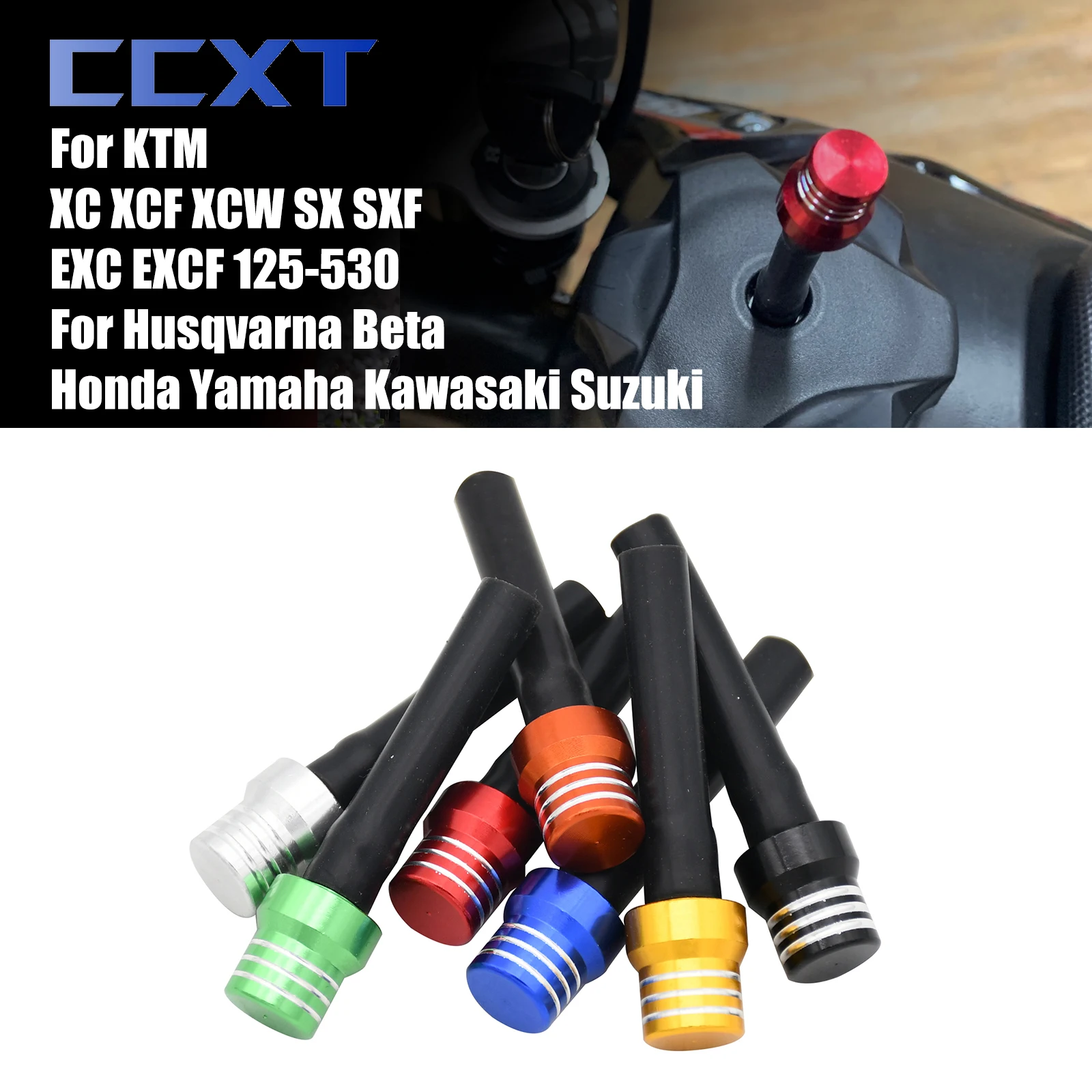 

Fuel Tank Breather Pipe Gas Fuel Cap Valve Vent Breather Hoses For KTM Suzuki Honda Husqvarna Yamaha YZ85 YZ125 YZ250F YZ450F