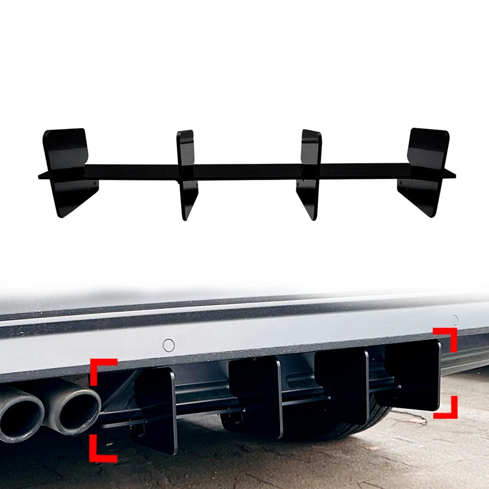 Car Rear Bumper Spoiler Protector For VW Tiguan L MK2 Standard Edition 2021 2022 2023