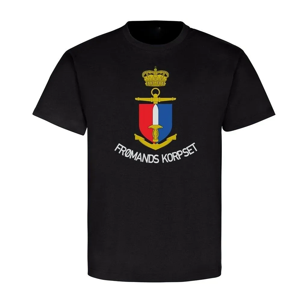 

Fromands Korpset Typ2 DANMARK DANISH Frogmen Military T-Shirt Short Sleeve Casual Cotton O-Neck Men T Shirt