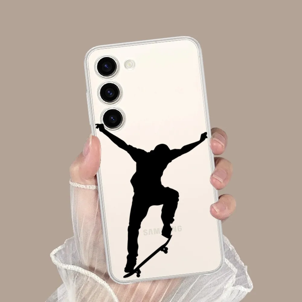 Skateboard boy silhouette Phone Case for Samsung Galaxy S8 8S G950F G950 A91 A80 A73 5G A72