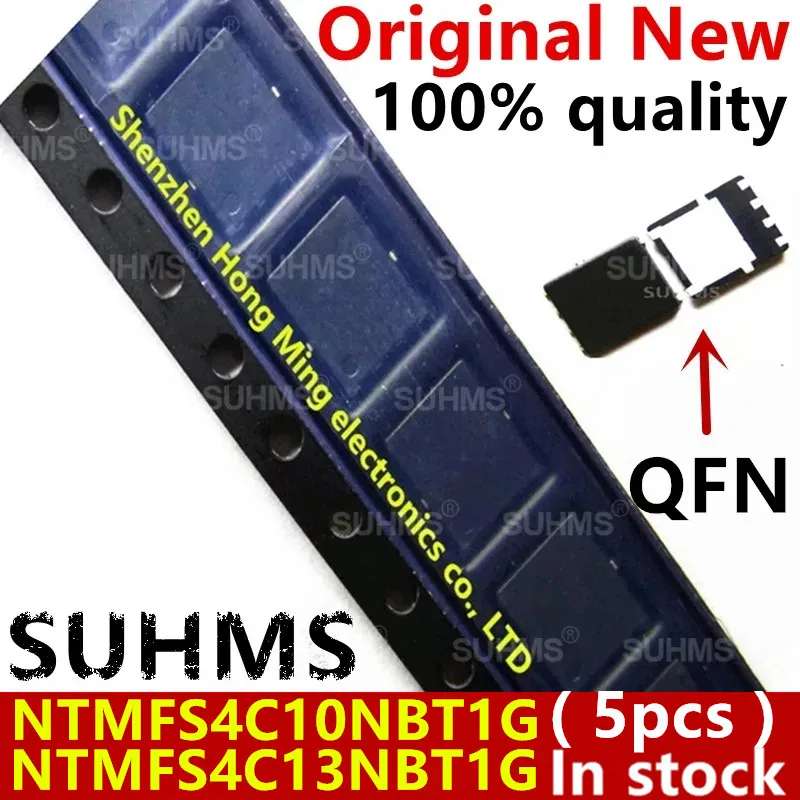 

(5piece)100% New 4C10B 4C13B NTMFS4C10B NTMFS4C13B NTMFS4C10NBT1G NTMFS4C13NBT1G QFN-8