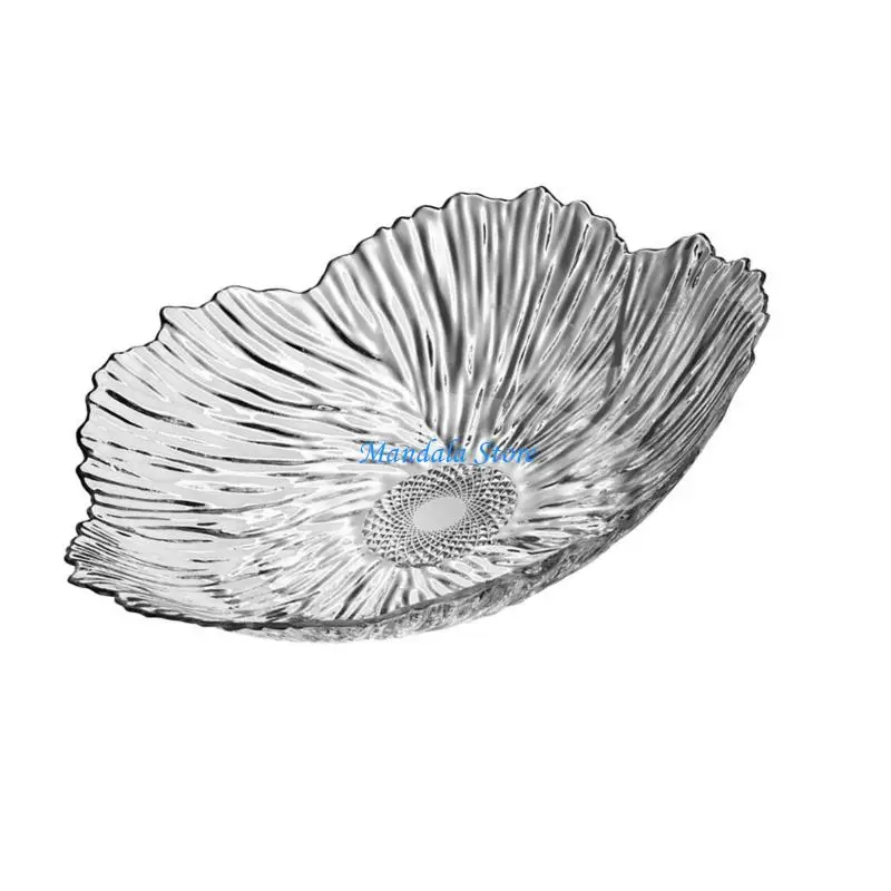 U2JC Artistic Serving Dish Large Capacity Sturdy Plastic Build Perfect For Gatherings And Everyday Presentation