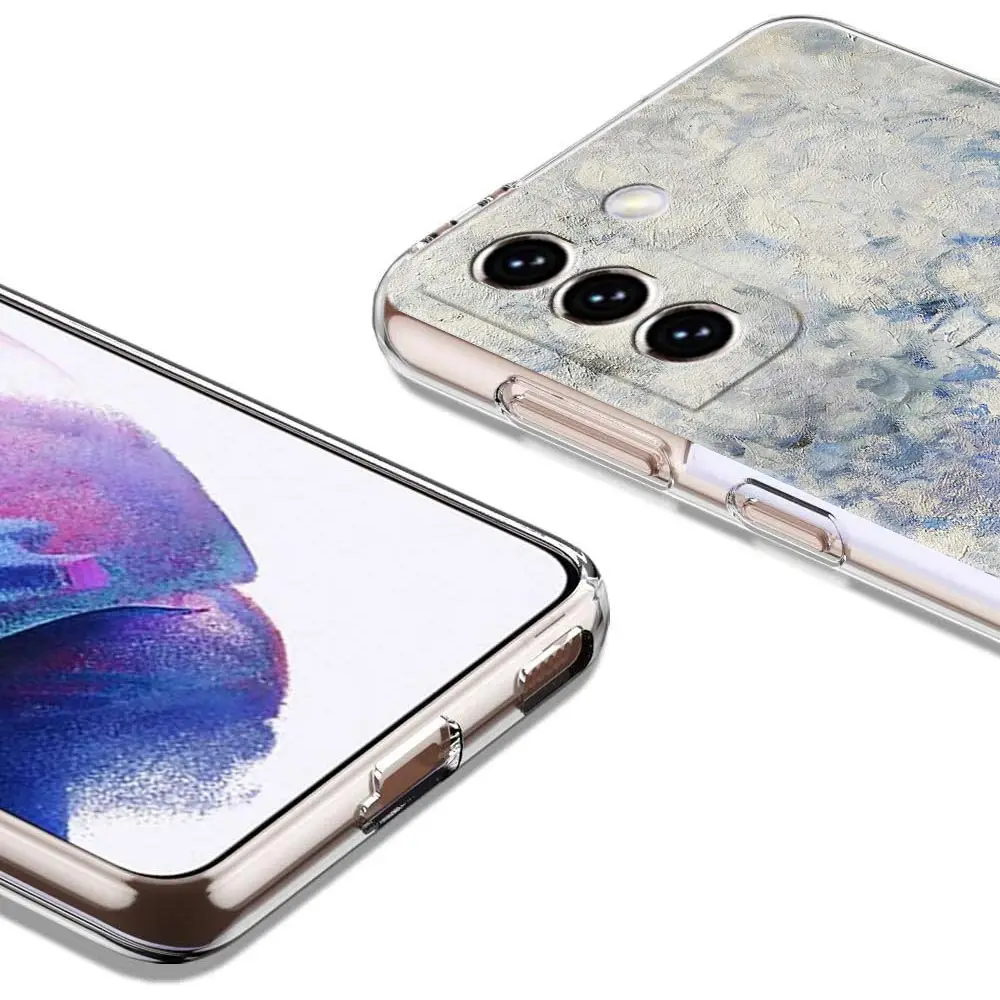 Claude Monet Impressionism Clear Silicone Phone Case For Samsung Galaxy S23 S22 5G S20 Ultra S21 FE 5G S10E S9 S8 S10 Plus Cover