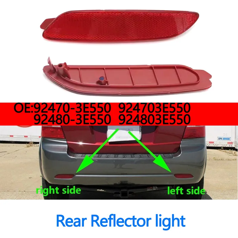 

Для Sorento 2007-2009 новый отражатель заднего бампера левый и правый OEM 924703E550 92480-3E550 92470-3E550 924803E550