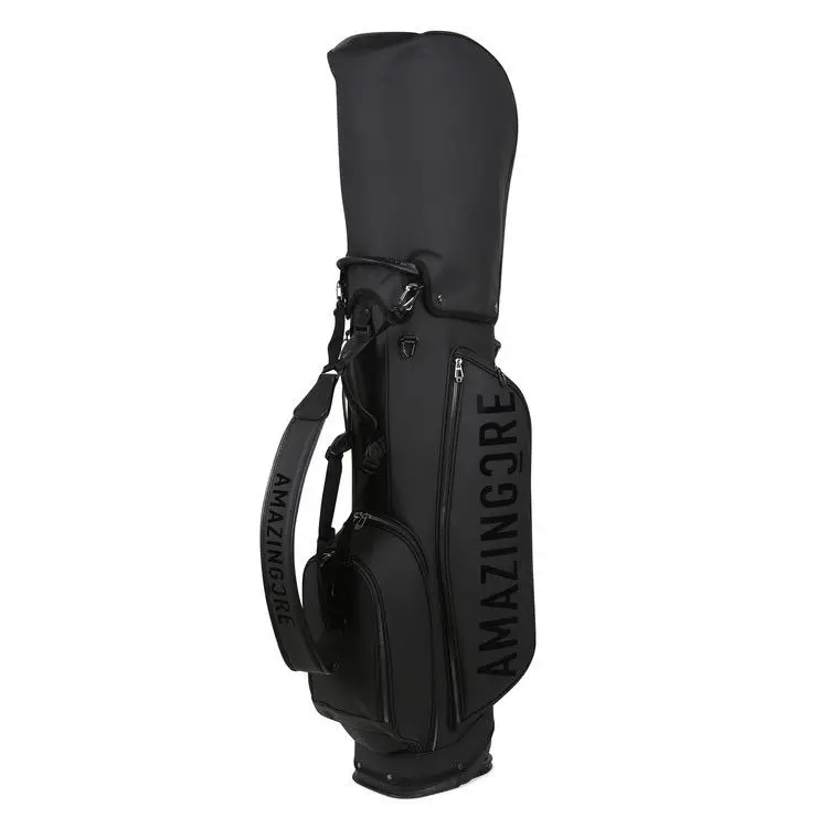 

Waterproof Lightweight Golf Stand Bag Minimalist Black Ultra Light Portable Club Carrier Unisex
