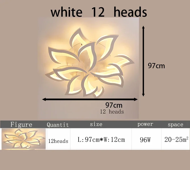 Moderne Led Plafondlamp, Slimme Dimmende Afstandsbediening, Afstandsbediening En App-Bediening, Verstelbare Helderheid Plafondverlichting
