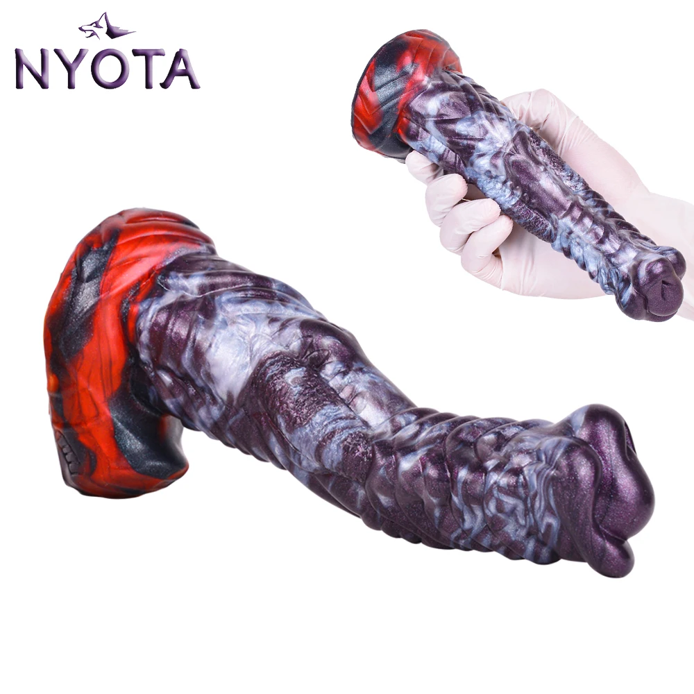 

NYOTA Realistic Horse Dildo Monster Penis With Strong Sucker Vagina G-spot Stimulator Prostate Massager Sex Toys For Women Men