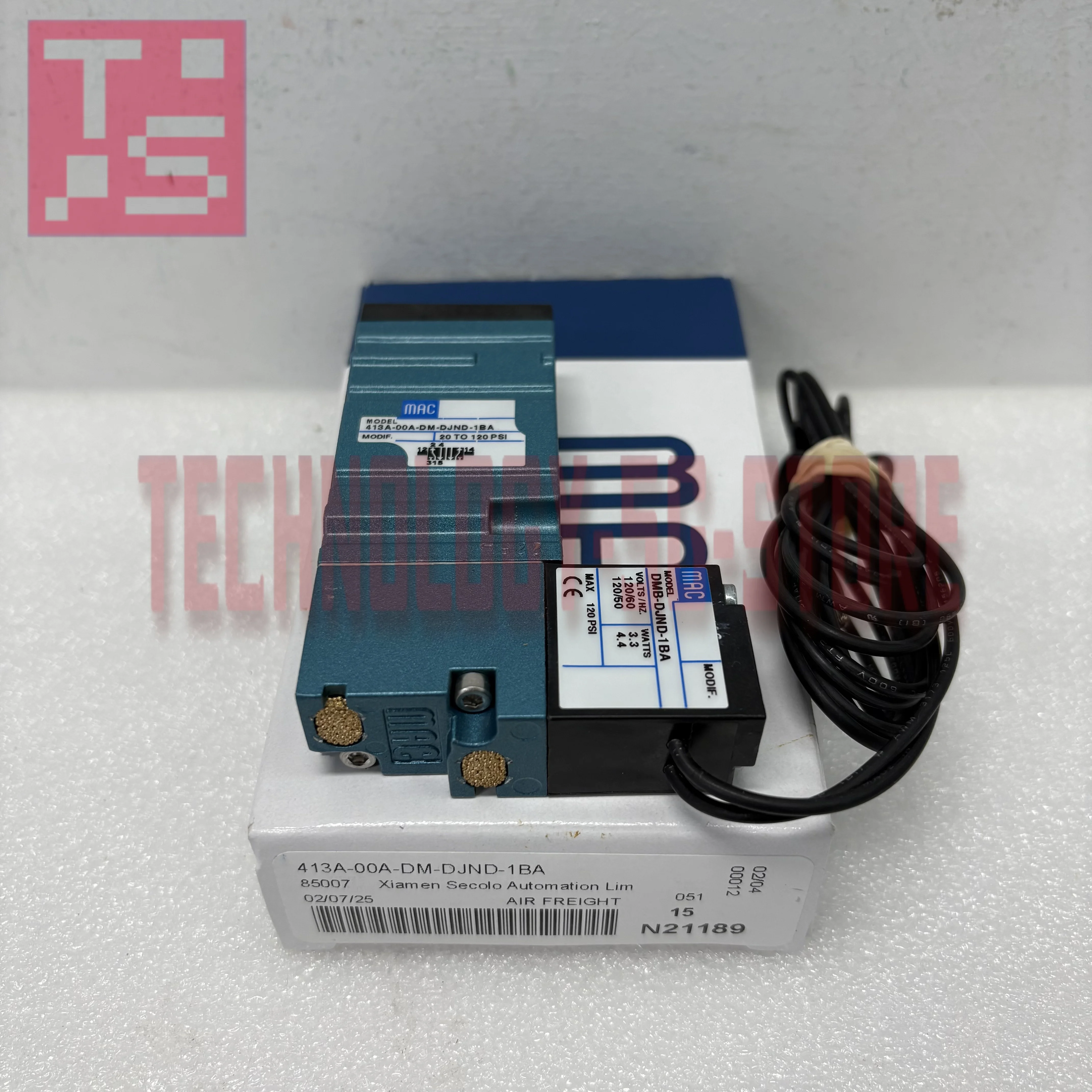 กล่องใหม่ 411A-DOA-DM-DJBA-1BA 413A-00A-DM-DJND-1BA 421A-D0A-DM-DDAJ-1JB วาล์วขดลวดแม่เหล็กไฟฟ้า
