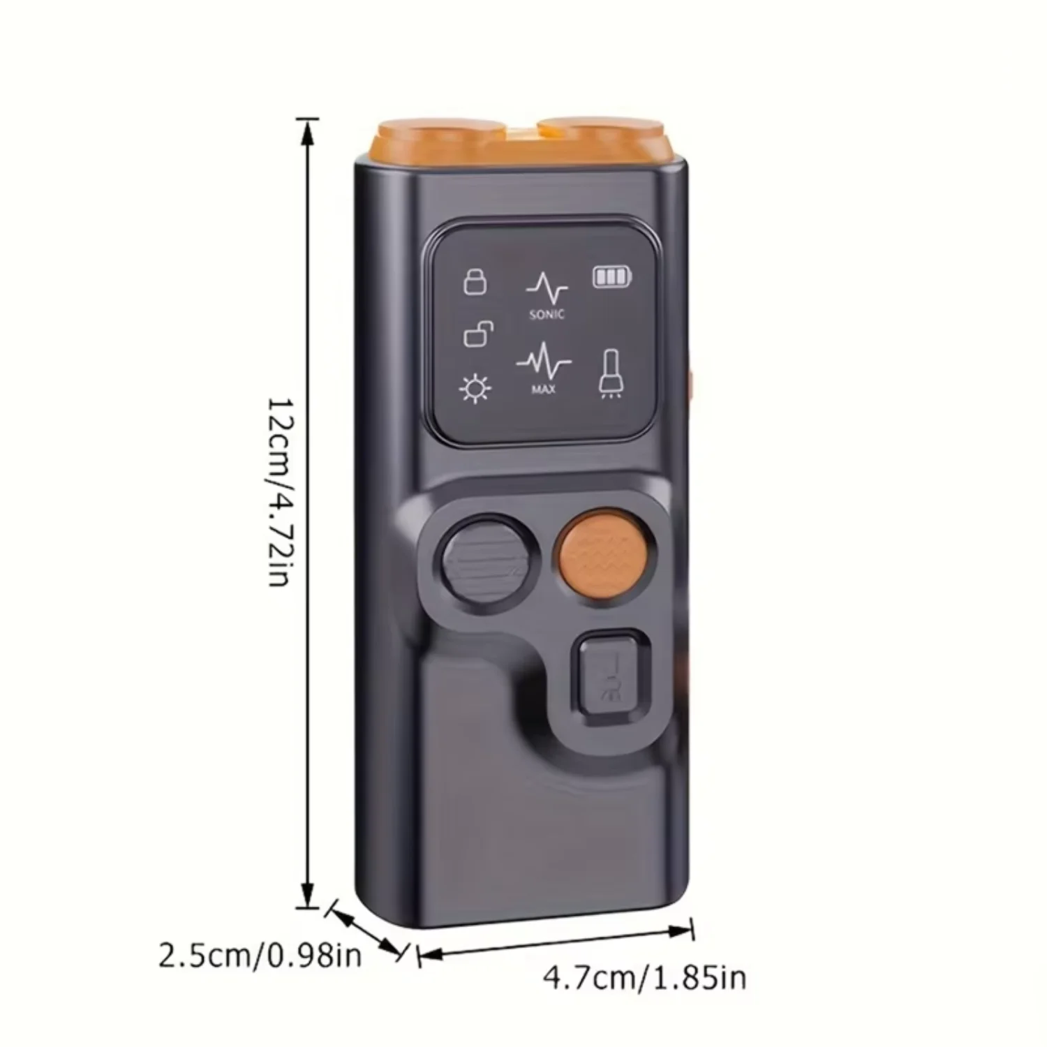 USB Rechargeable Sonic Dog Repeller With Dual Ultrasonic Emitter And High-Frequency  Flashlight, Anti-Barking Device