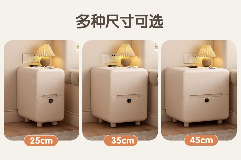 AA**Simple And Modern Small Bedside Table 25cm Wide Integrated Installation-free Multi-function And Practical