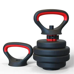 Fitness verstellbarer Metall-Kettlebell-Griff für Hantelscheiben, Armstärke, Workout, Wasserkocher, Glockengriff, Hantel