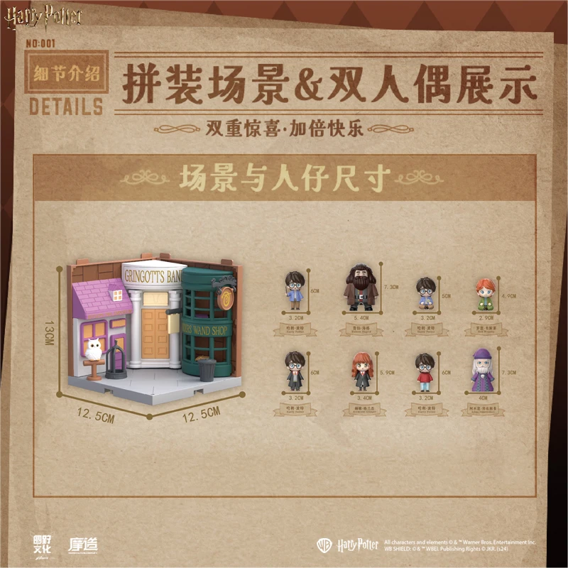 モザオ文化ハリーポッターとソーサラーズストーンシリーズ、クリエイティブなDIYミニチュアシーン、部屋の装飾ギフト