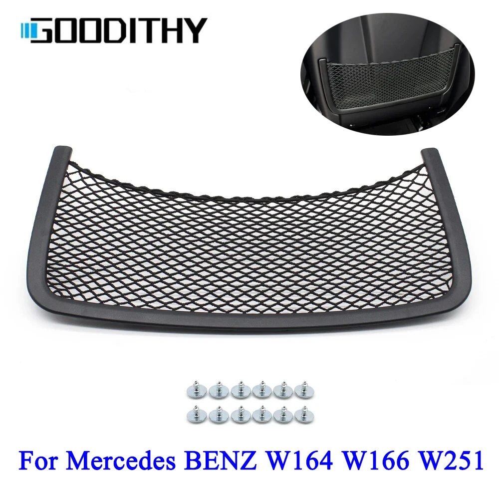 Car Front Black Left Right Seatback Pocket Panel Cover Trim For Mercedes BENZ ML GL GLS GLE R Class W164 W166 W251 1669100003