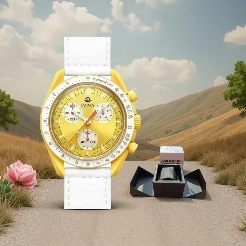 Orologi di marca originali di alta qualità per uomo Cronografo multifunzione di lusso in acciaio Orologio sportivo da uomo AAA