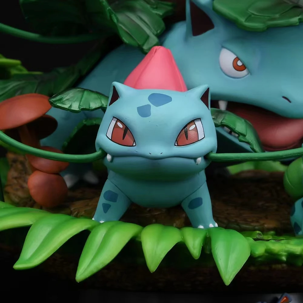 Pre Sale Anime Pok é Mon Second-Generation Evolution Bulbasaur Seed Pvc Large Size Pok é Mon  Model Doll Desktop Decoration Mod