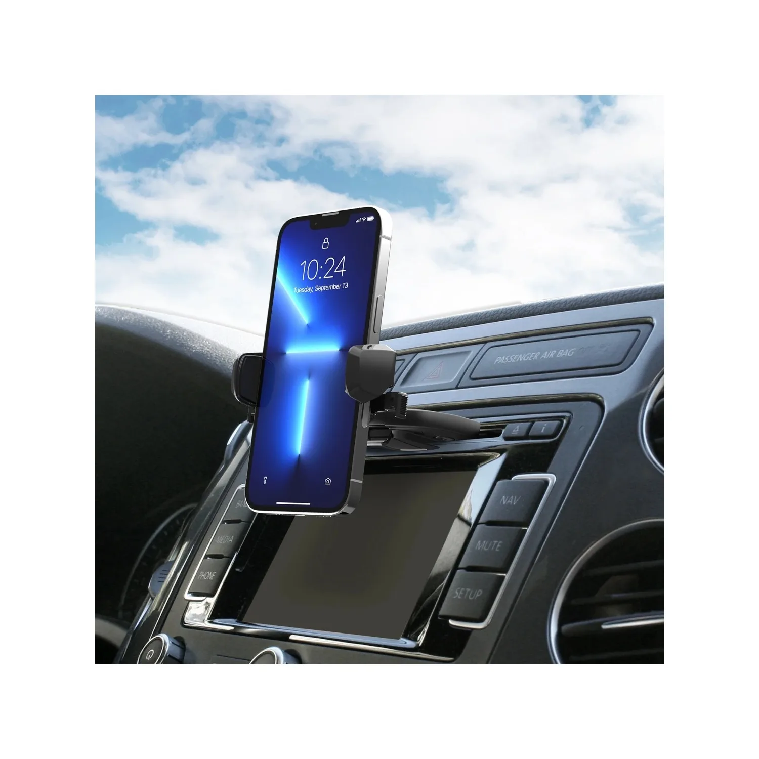 iOttie Easy One Touch Mini CD Slot Mount и держатель для телефона, черный, пластиковый держатель для телефона, автомобильный держатель для телефона, автомобильный держатель для телефона