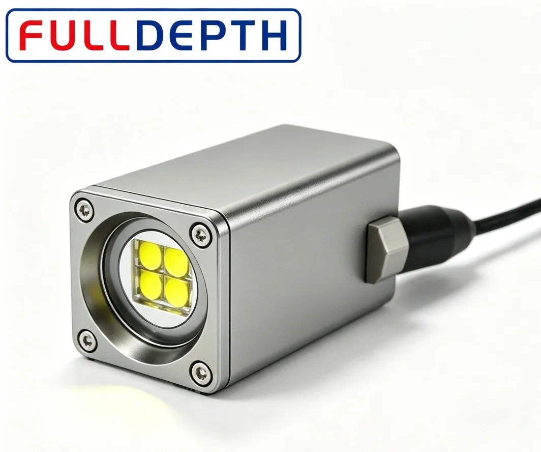 FD LL 052A 50W 5000lm Compact Square Underwater LED Light 300m Rated Depth 316L Stainless Steel Subsea Light for ROV