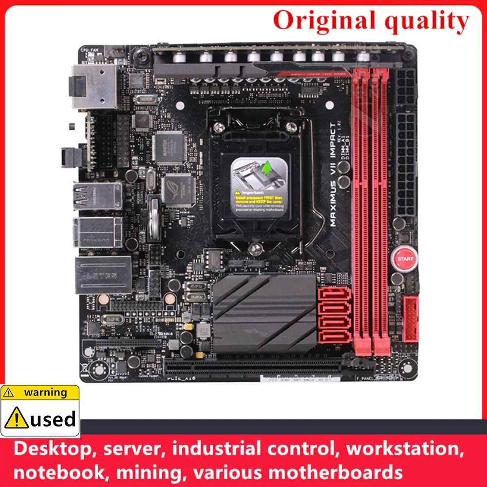 Für maximus vii impact motherboards lga 3,0 ddr3 16gb mini itx intel z97 übertakten desktop mainboard sata iii usb3.0