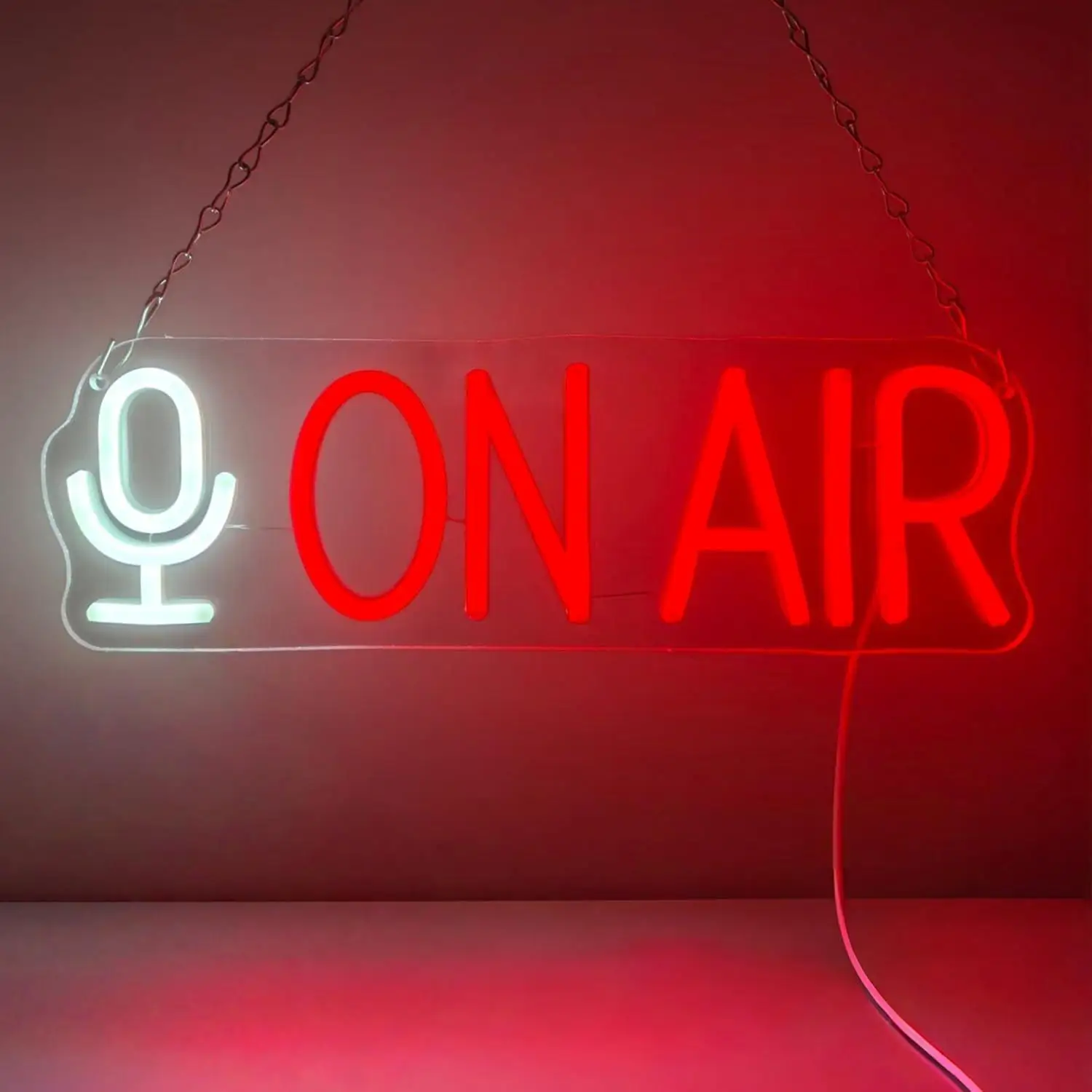 

On Air Neon Sign Dimmable USB LED Wall Decor Light Up Sign for Recording Studio Bedroom Game Room Live Streaming Art Decor