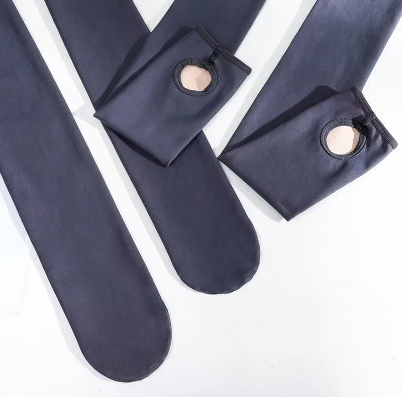 Frauen elastische sexy Strumpfhosen Frühling Herbst weibliche hohe Taille Strumpfhosen Mode gefälschte Transparenz schwarz grau Strümpfe – Detail 18