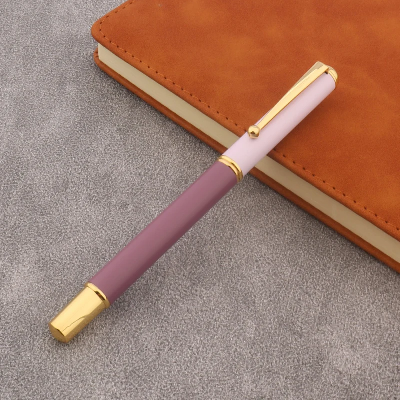 High Quality Metal Fountain Pen matte brown M Nib Stationery Office School Supplies New