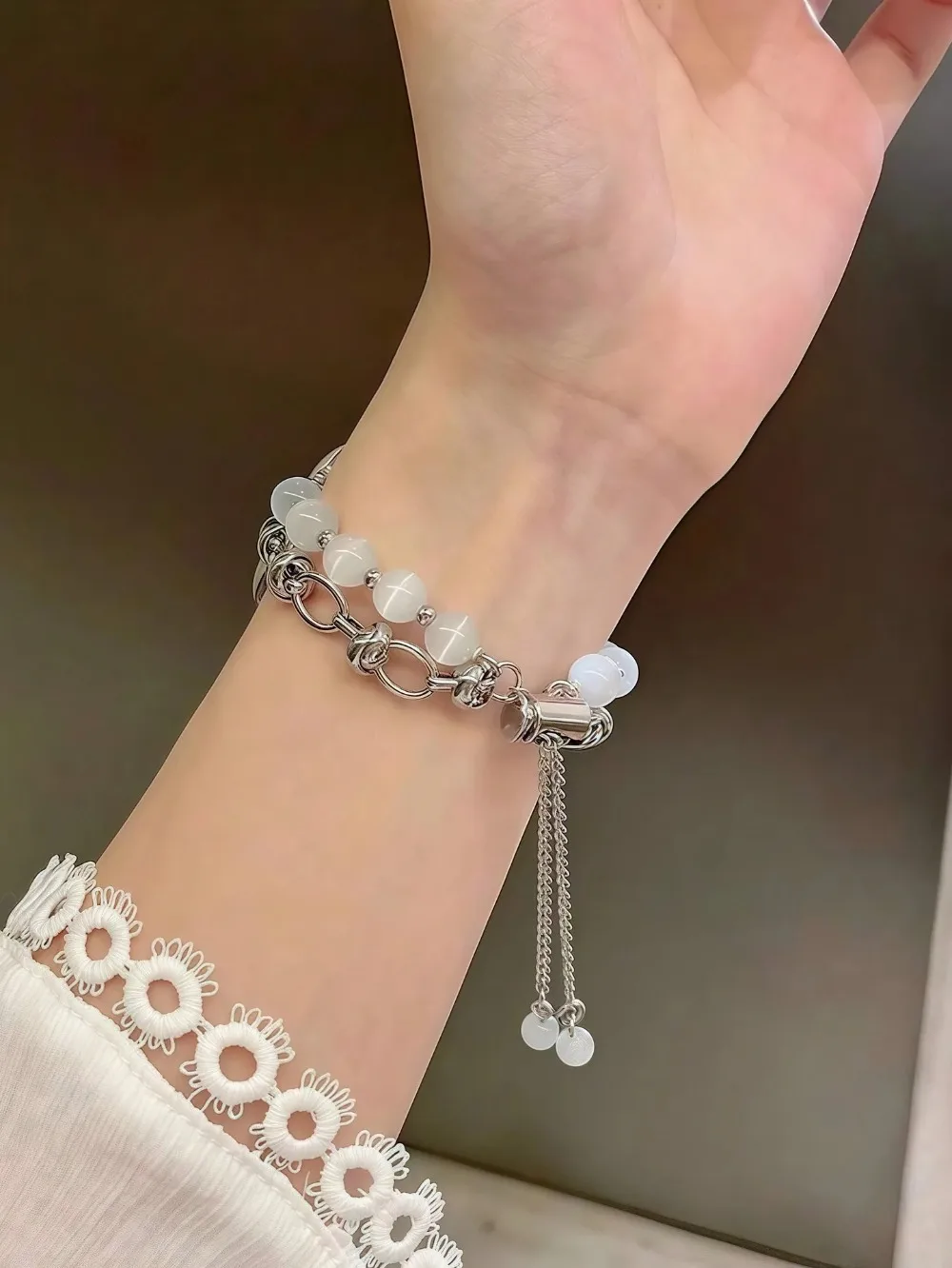 Jewelry+ Metal Strap For Apple Watch 11 10 46/42mm Ultra 3/2 49mm Women Exquisite Bracelet wristband For iWatch 9 8 7 6 5 4 SE3