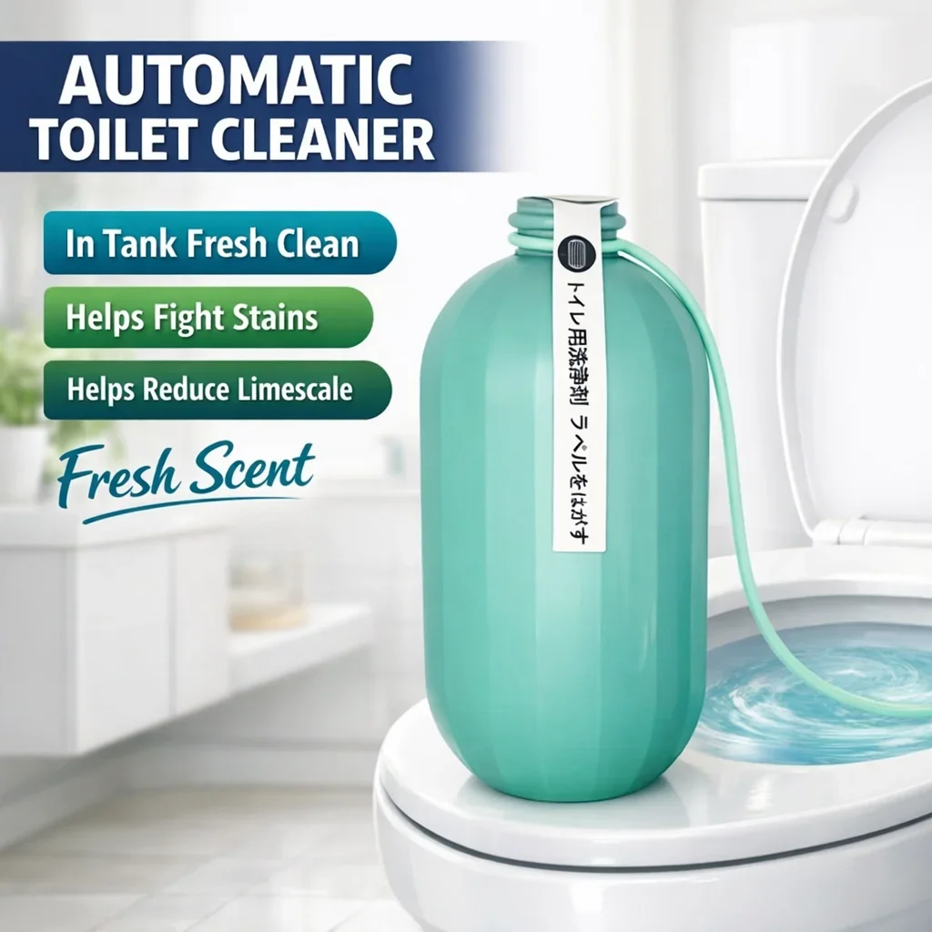 Drop In Toilet Tank Cleaner Fresh Clean Scent Helps Reduce Toilet Stains and Limescale Daily Care