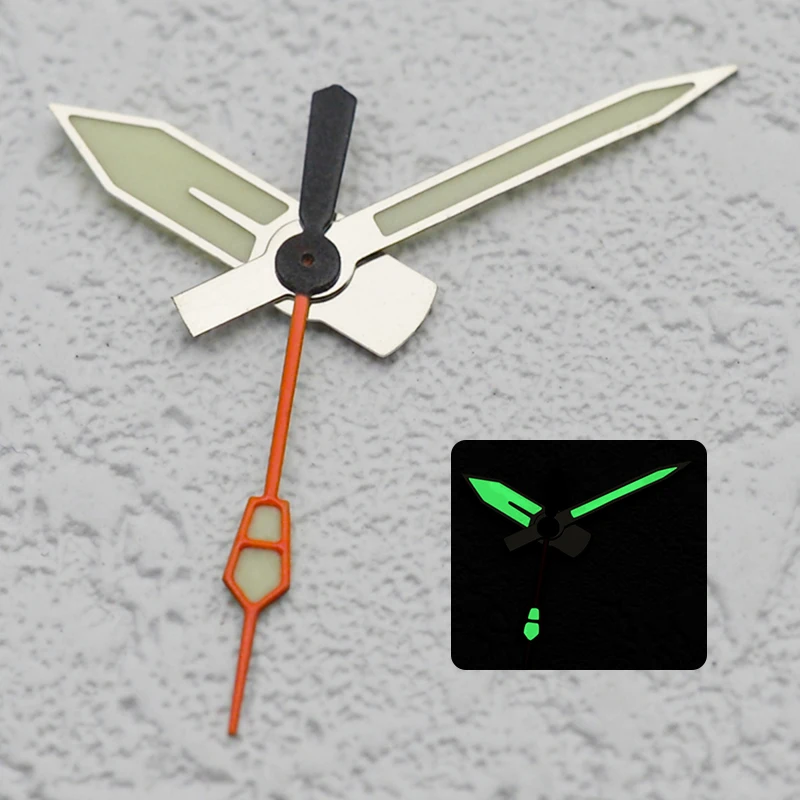 

NH35 NH36 hands 8 x 12 x 12.5 mm green luminous hands suitable for watches equipped with NH35, NH36, 4R35, and 7S26 movements