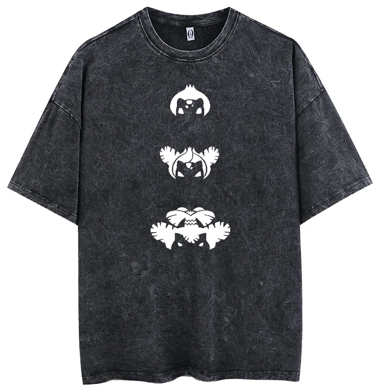 

Новая мужская хлопковая футболка 2026 года с коротким рукавом, повседневный топ с графическим принтом персонажей аниме, уличная одежда в стиле Y2K