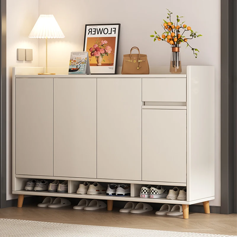 

Shoe cabinet Household door Entry door Storage cabinet Integrated against the wall Entrance cabinet capacity storage shoe rack