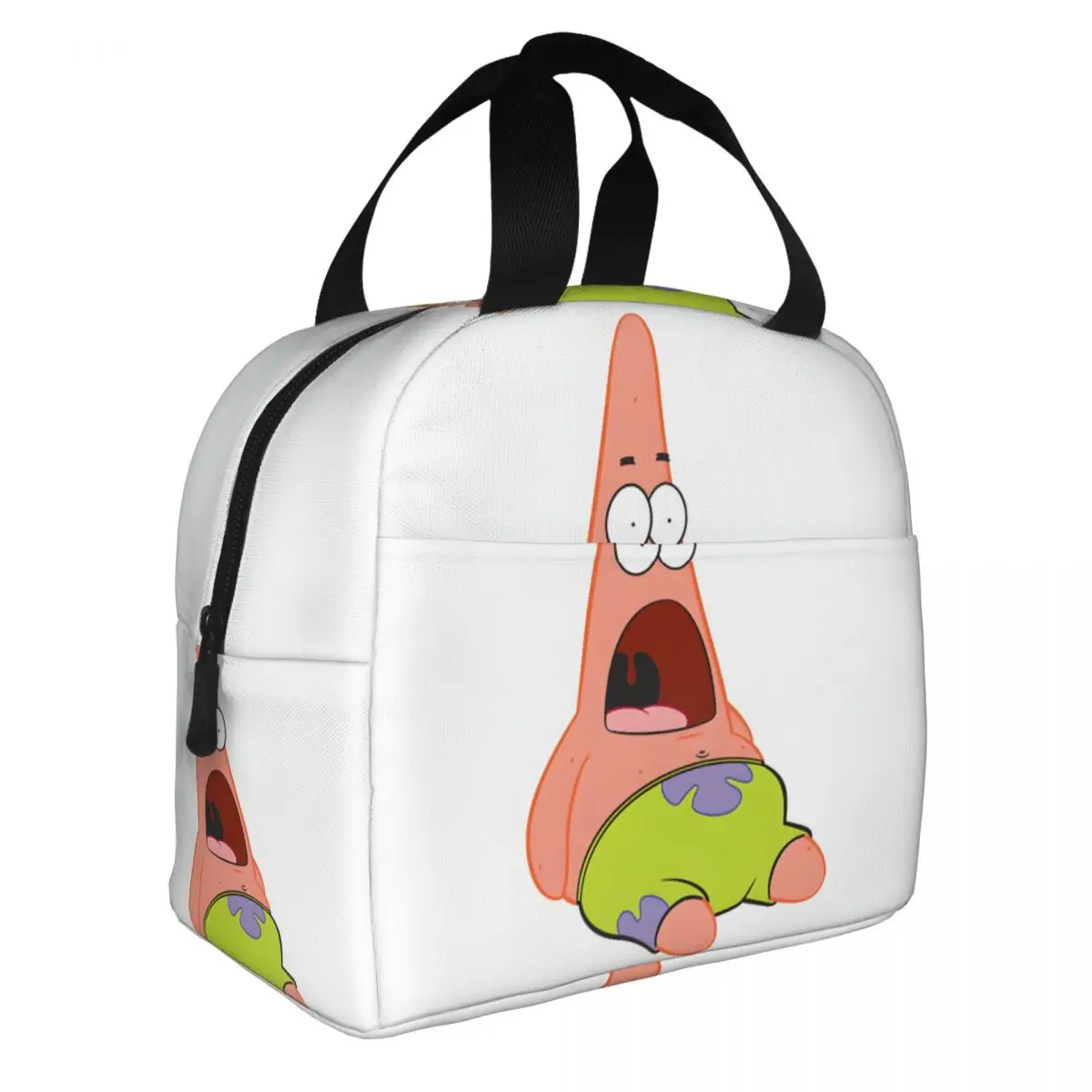 Outdoor Squarepants Surprised Patrick Tote Thermal SpongeBob Hand Bag Students Lunch Container