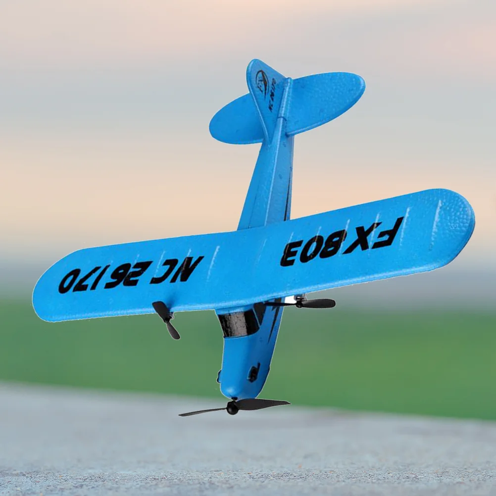 RC Plane EPP Airplane Model Outdoor Glider 24G Two-Way Fixed Wings Model Planes Kids Gift Toy Red Two-Way Airplane Model