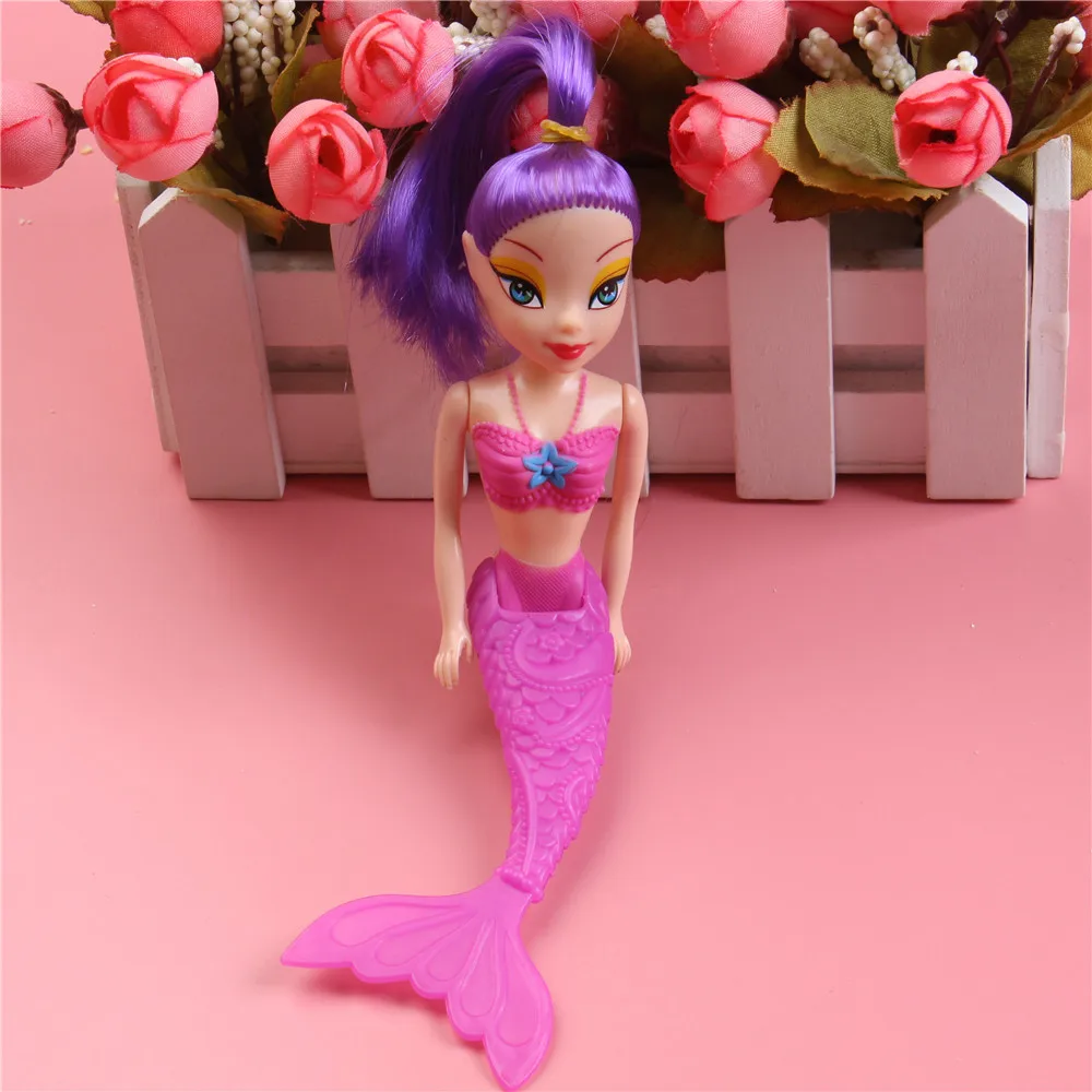 16cm Waterproof Mermaid Doll Girls Toy Classic Mermaid Doll Kids Girls Toys Bath Swimming Pool Toys Girls Birthday Gifts