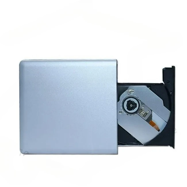 Grabador de Blu-ray externo USB3.0 de aleación de aluminio de DVD Blu-ray, unidad óptica de grabadora de DVD móvil VCD 3D