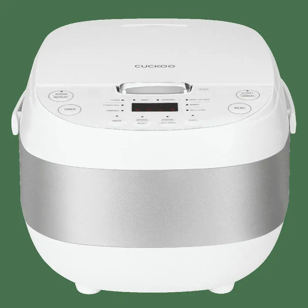 CUCKOO CR-0605F 6-Cup Uncooked / 12-Cup Cooked Micom Rice Cooker with Nonstick Inner Pot 13 Menu Options LCD Display Fuzzy Logic