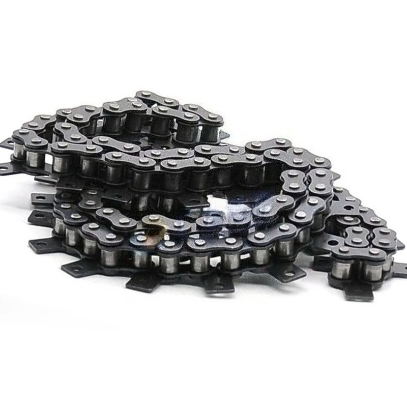 New Listing Roller Chain 08B-1 Single Side Straight Plate Conveyor Drive Transmission Chain With 1 Ear Single Hole