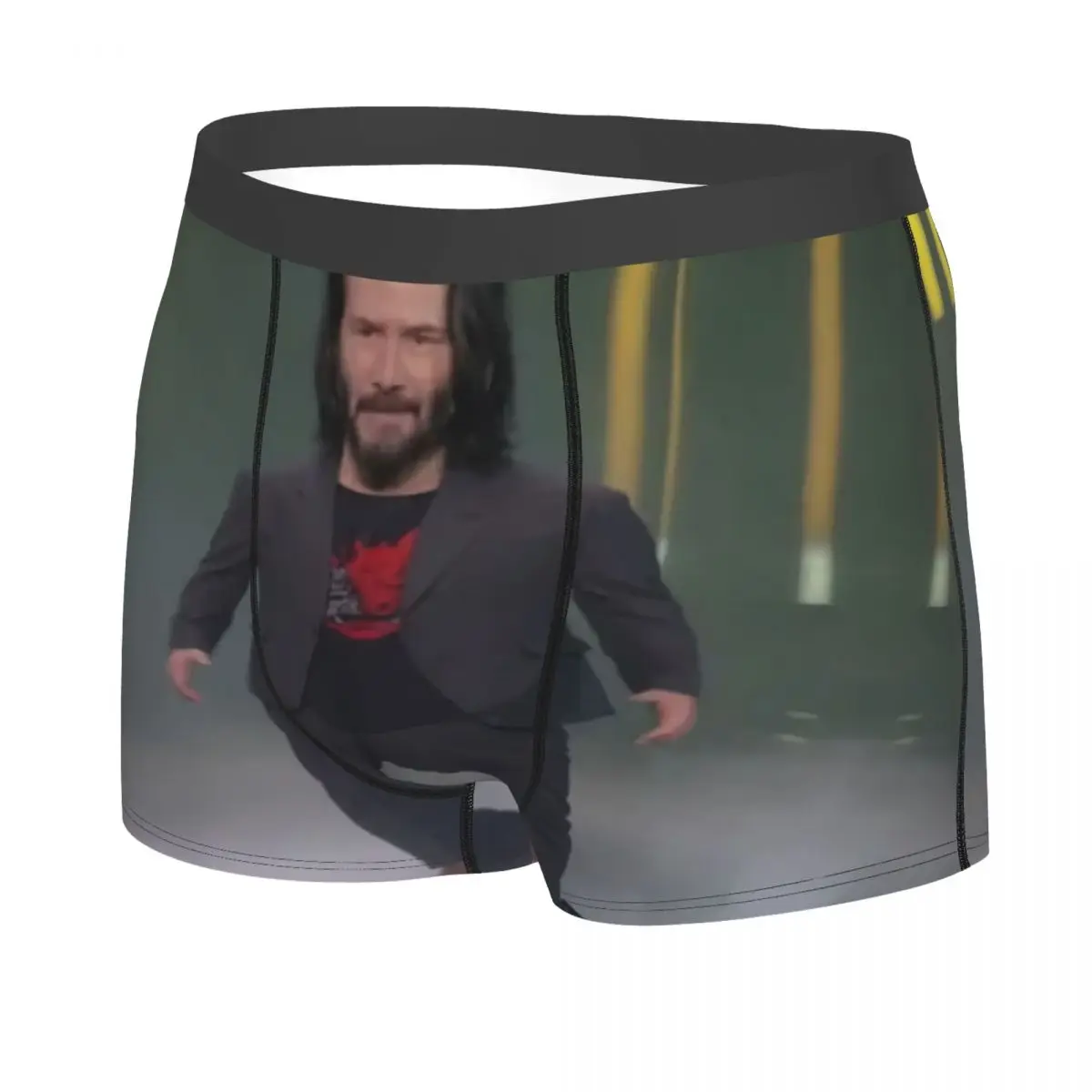 Custom Male Fashion Mine Keanu Reeves Men's Underwear Boxer Briefs Soft Shorts Panties Underpants