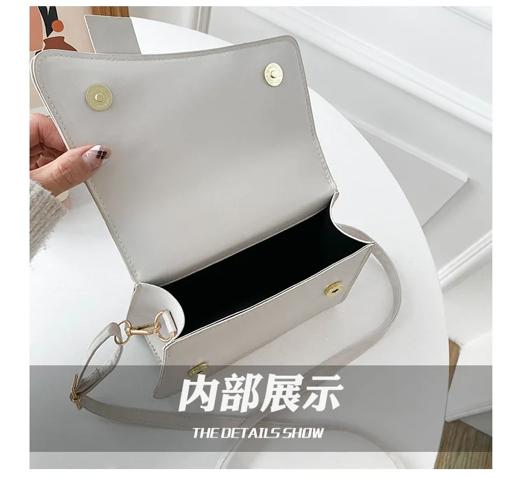 High Quality PU Leather Woman Handbags Luxury Designer Female Shoulder Bag 2023 New Fashion All-match Messenger Small Square Bag