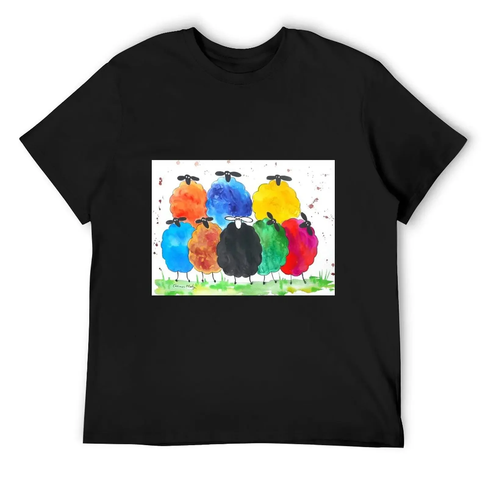 

Colourful Sheep 2 T-Shirt anime shirt graphic t shirt vintage croswit shirt man oversize t-shirts man t men 100℅ cotton